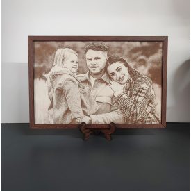   Jedinečný gravírovaný drevený obraz z vašej vlastnej fotografie