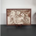 Jedinečný gravírovaný drevený obraz z vašej vlastnej fotografie