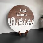 Veselé Vianoce – Vianočná drevená dekorácia