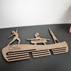 Držiak na medaily pre gymnastku – s možnosťou personalizácie mena a citátu