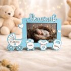 Personalizovaný detský rámik na fotku s menom a údajmi o narodení