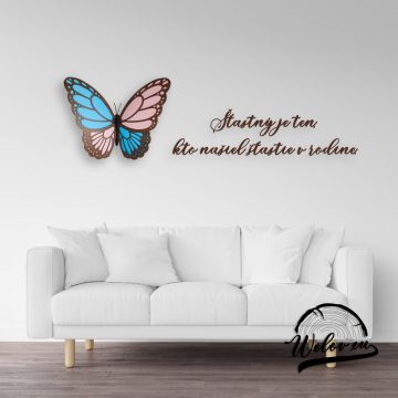 Drevená dekorácia na stenu (Motýľ)