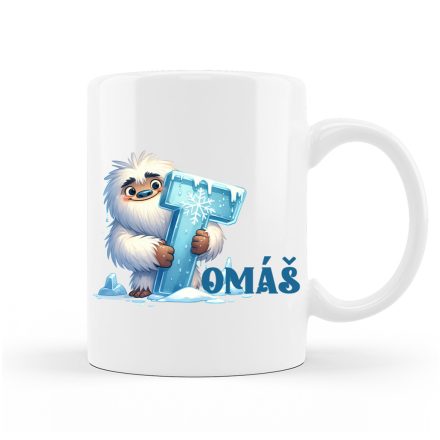 Vianočný Hrnček s Menom a Motívom Yetiho