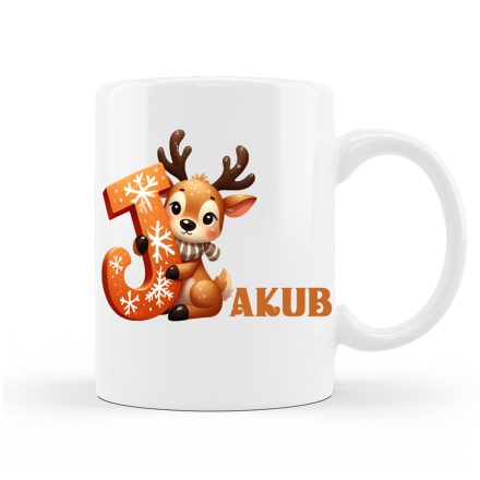Vianočný Hrnček s Menom a Motívom Sobíka