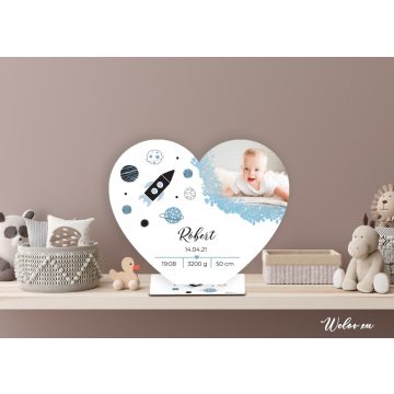 Pamätná tabuľka pre novorodenca s fotografiou